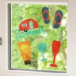 Silhouette Window Cling Material-1442