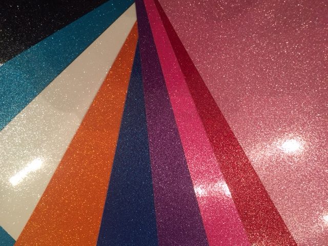 Pakket Vinyl Glitter A4 10 Kleuren
